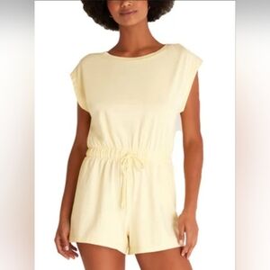 Z Supply Light Yellow Romper Excellent Condition Size Small